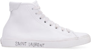 Malibu leather high-top sneakers-1